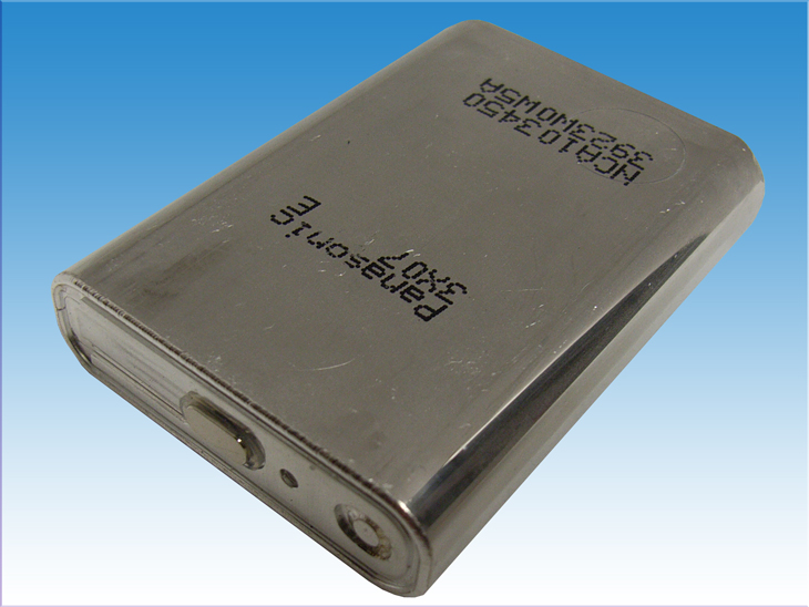 Panasonic製角型リチウムイオン電池　NCA103450　2350mAh